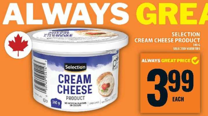 SELECTION CREAM CHEESE PRODUCT