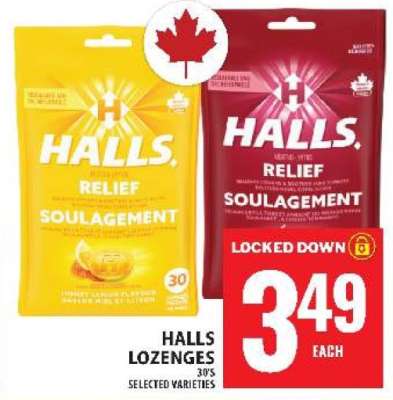 HALLS LOZENGES