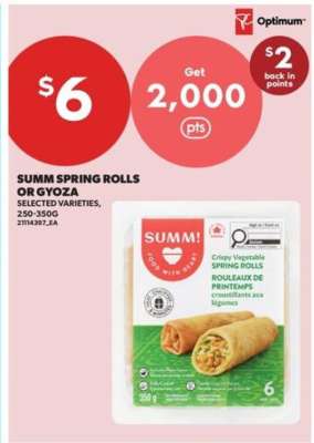 SUMM Spring Rolls or Gyoza