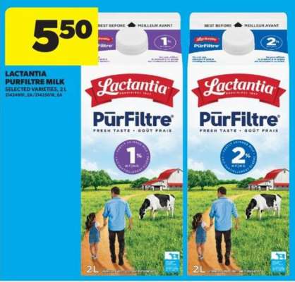 LACTANTIA PURFILTRE MILK