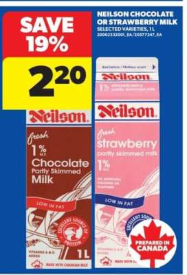 Neilson Chocolate or Strawberry Milk