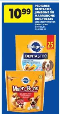 Pedigree Dentastix, Jumbone or Marrobone Dog Treats