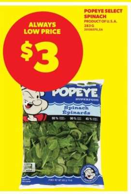 Popeye Select Spinach