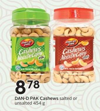 DAN-D-PAK CASHEWS
