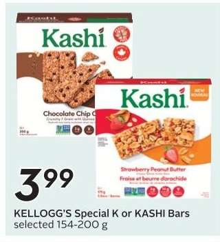 Kellogg's Special K or Kashi Bars