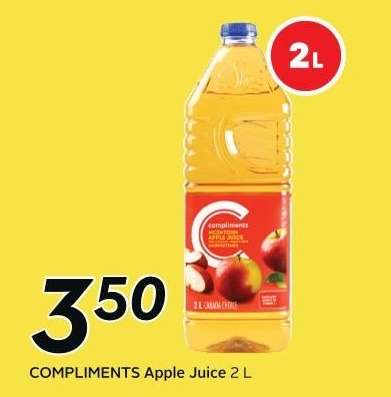 COMPLIMENTS Apple Juice 2 L