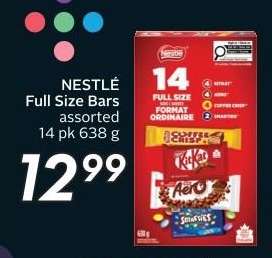 NESTLÉ Full Size Bars assorted