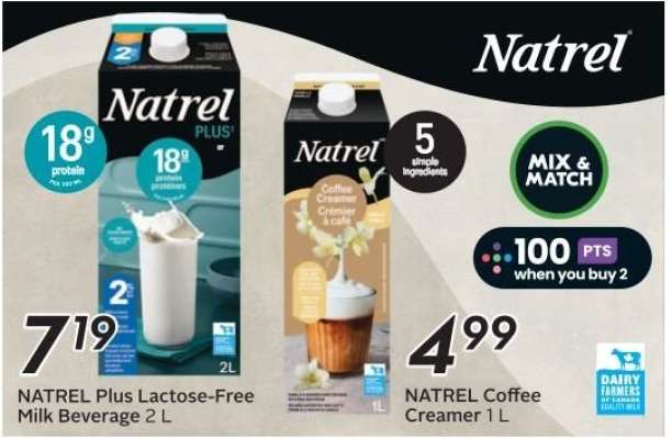 NATREL Plus Lactose-Free Milk Beverage 2 L