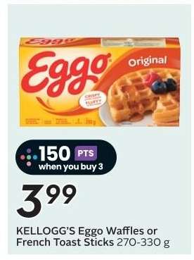 Kellogg's Eggo Waffles or French Toast Sticks