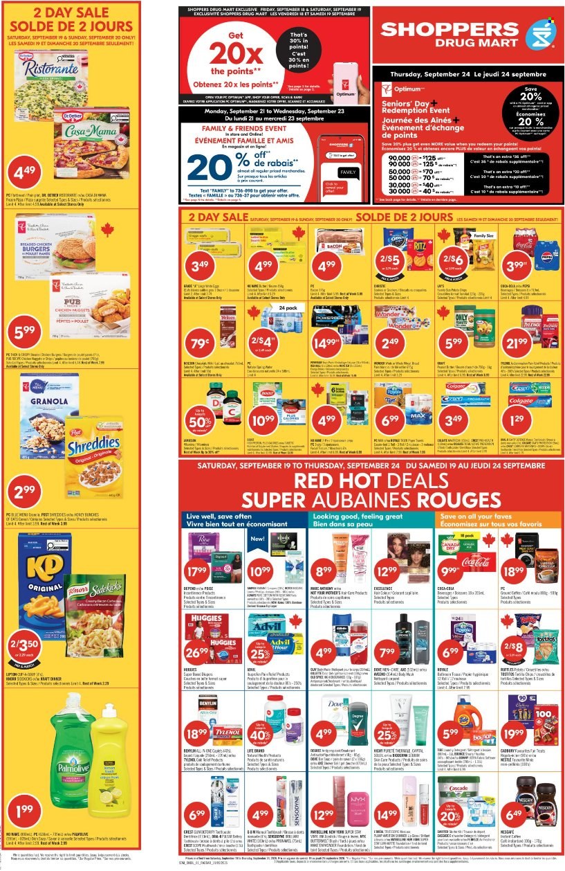Shoppers Drug Mart flyer - September 19, 2026 - September 24, 2026. Page 1