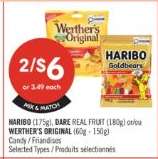 HARIBO or WERTHER'S ORIGINAL