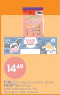 PRINGLE'S Snack Cups / HERSHEY'S Fun Size Treats