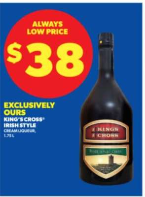 KING’S CROSS Irish Style Cream Liqueur