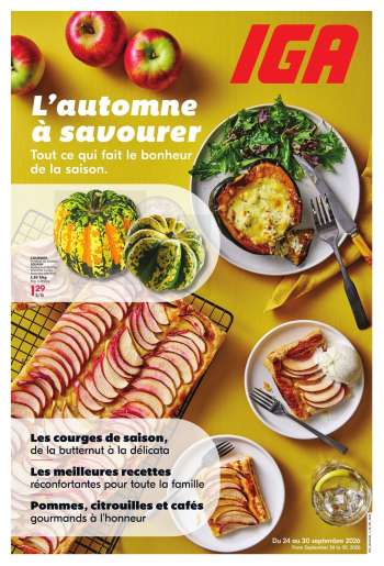 IGA Flyer - September 24, 2026 - October 14, 2026.