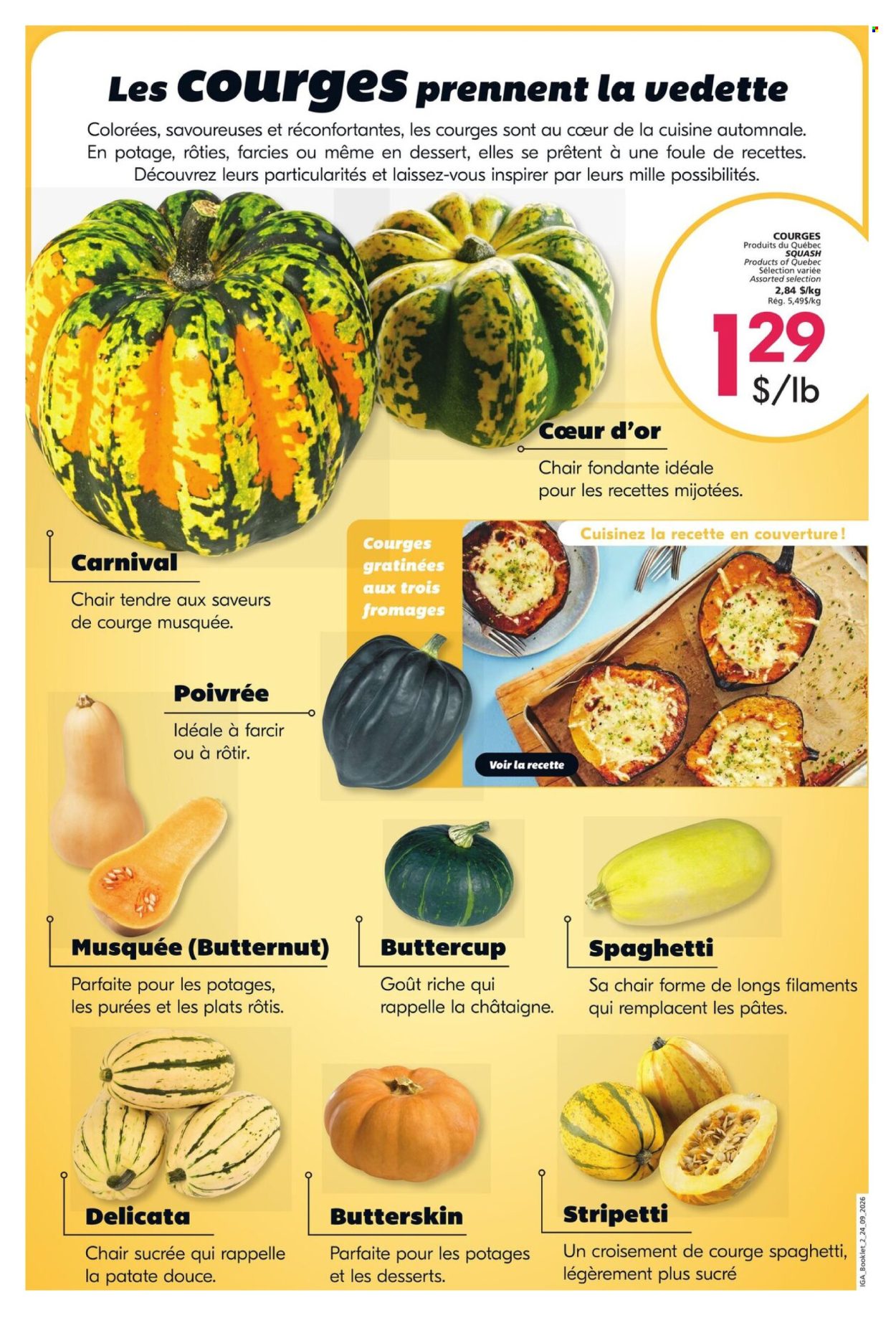 IGA flyer - September 24, 2026 - October 14, 2026. Page 2