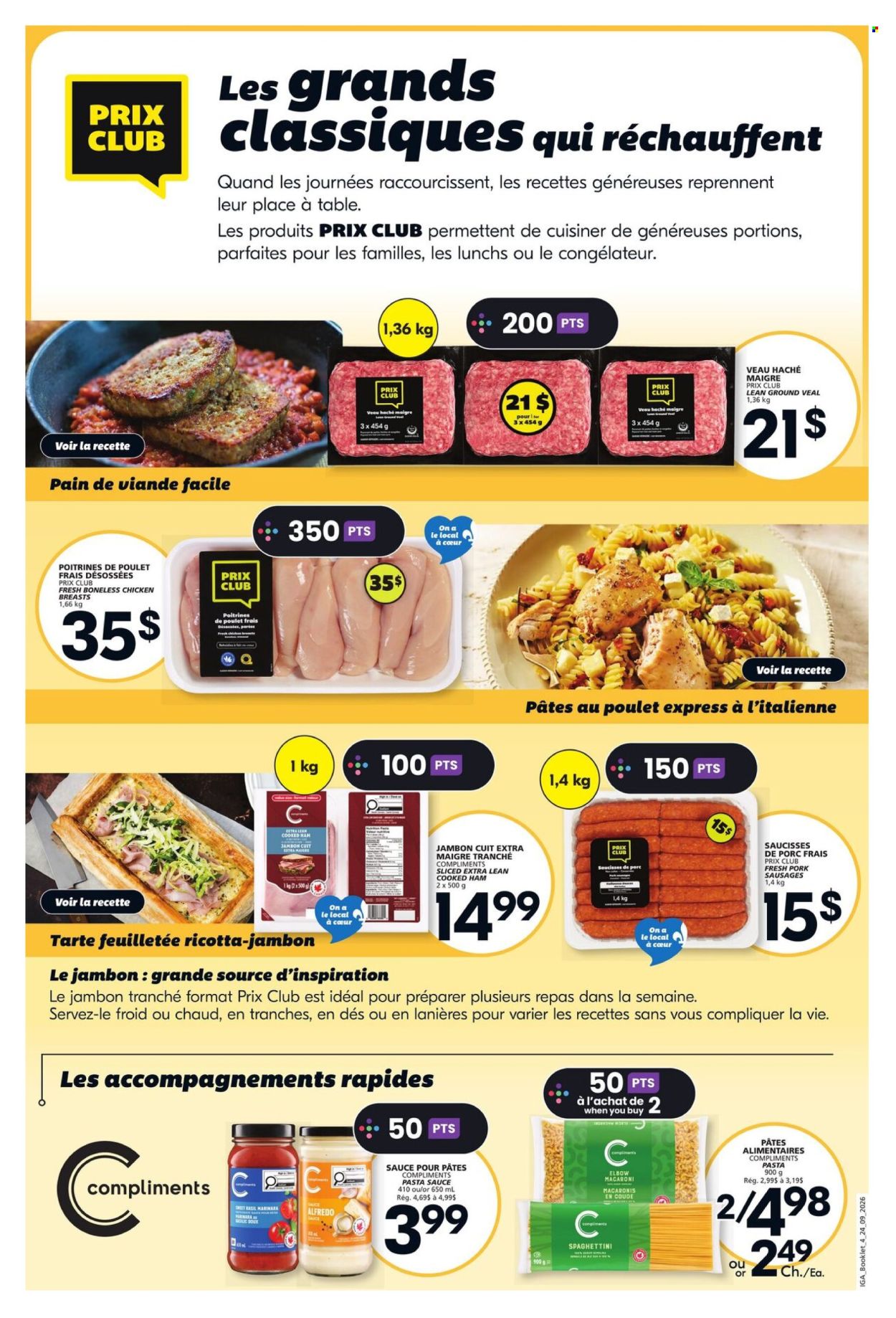 IGA flyer - September 24, 2026 - October 14, 2026. Page 4