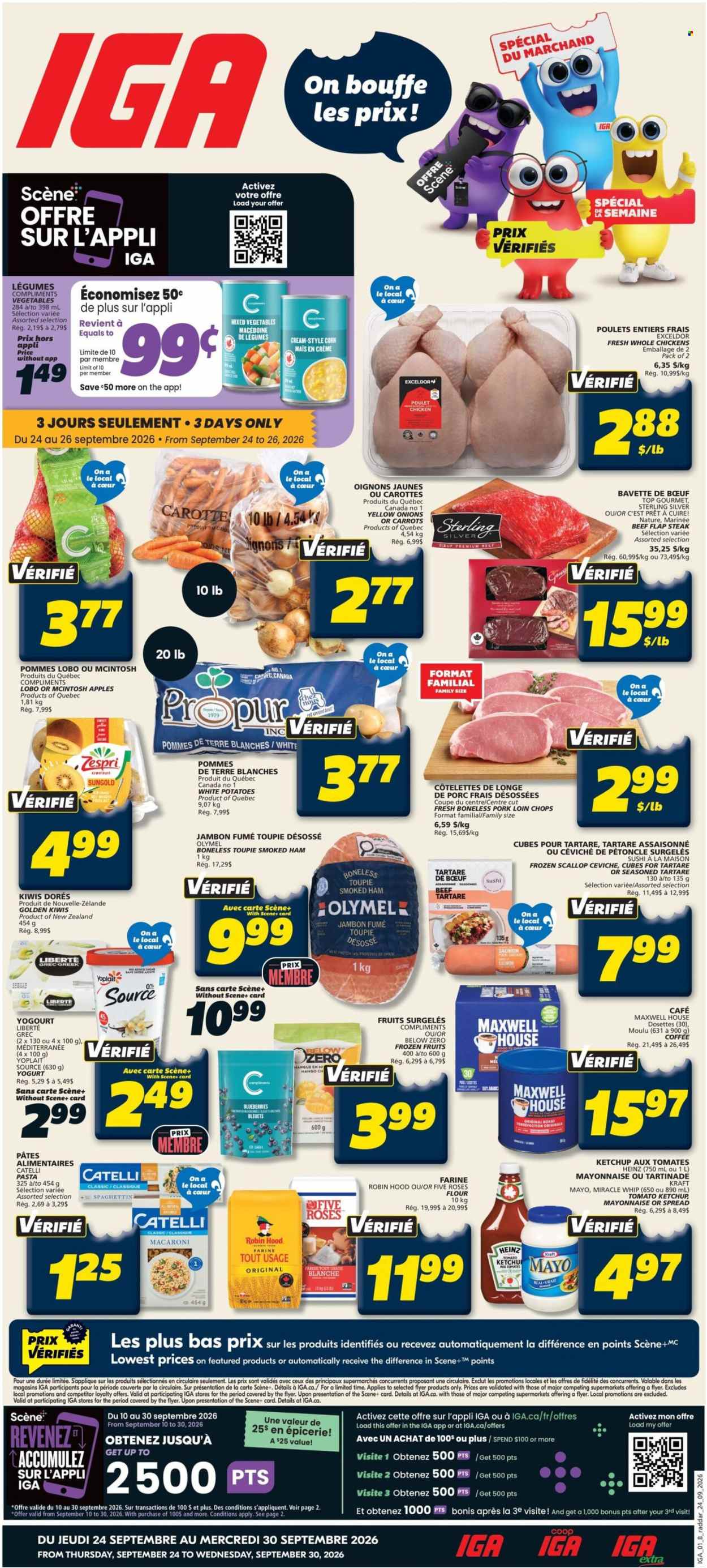 IGA flyer - September 24, 2026 - September 30, 2026. Page 1