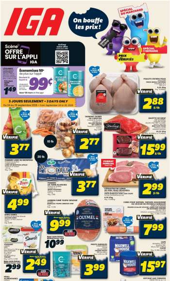IGA Flyer - September 24, 2026 - September 30, 2026.