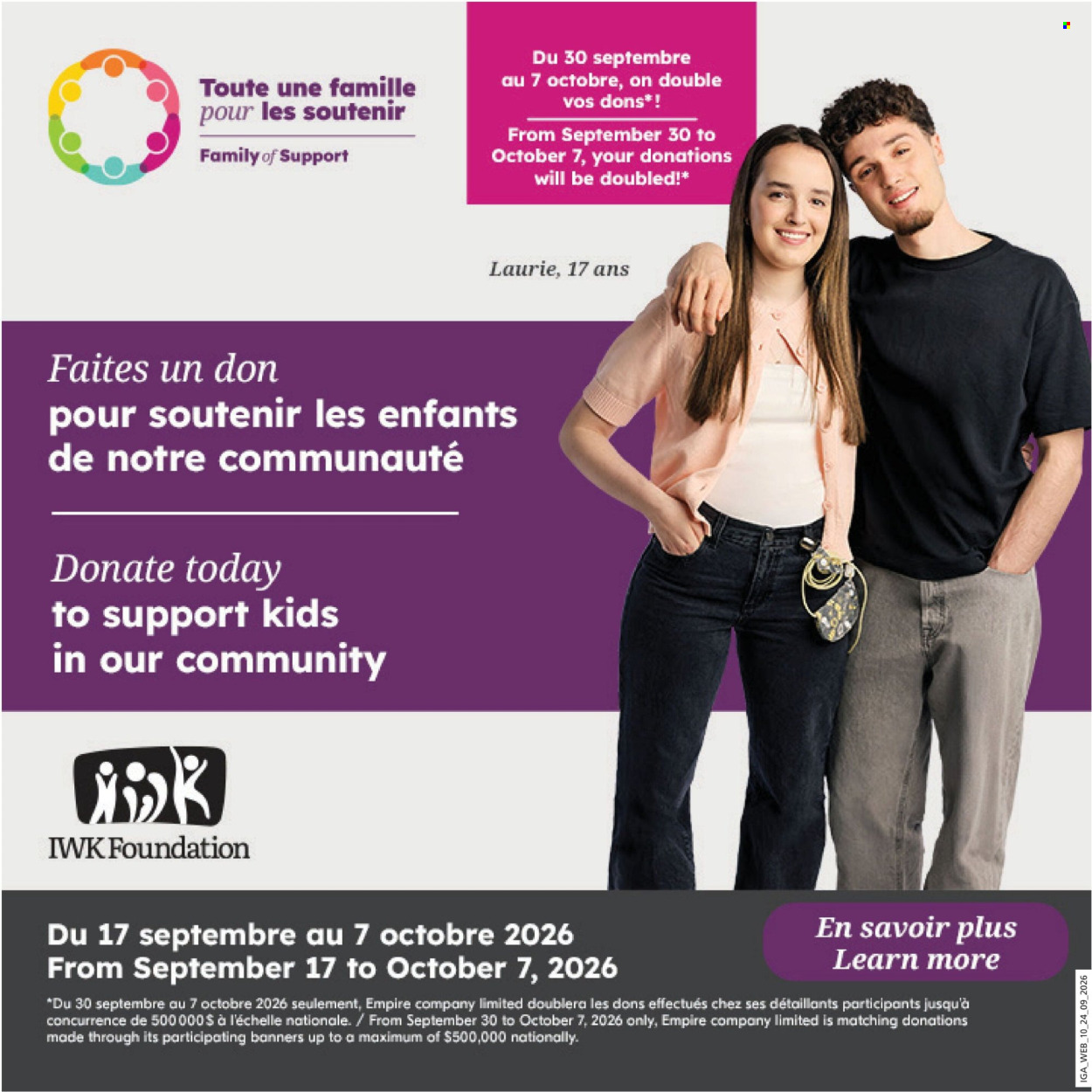 IGA flyer - September 24, 2026 - September 30, 2026. Page 15