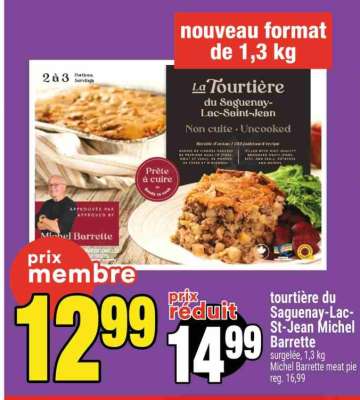 tourtière du Saguenay-Lac-St-Jean Michel Barrette