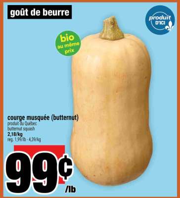 courge musquée (butternut)