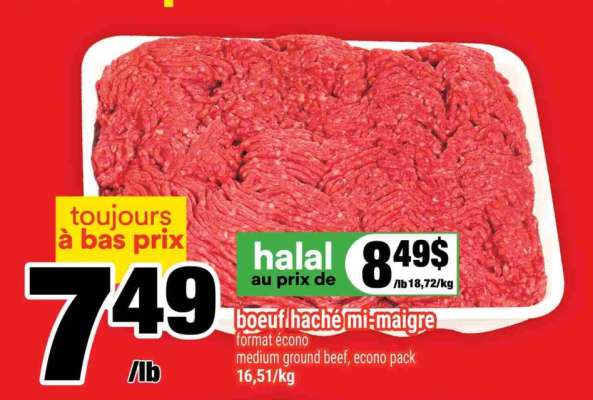 BŒUF HACHÉ MI-MAIGRE