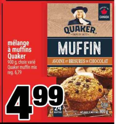 MÉLANGE À MUFFINS QUAKER
