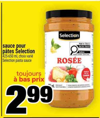SAUCE POUR PÂTES SELECTION