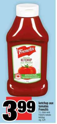 ketchup aux tomates French's