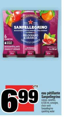 eau pétillante Sanpellegrino