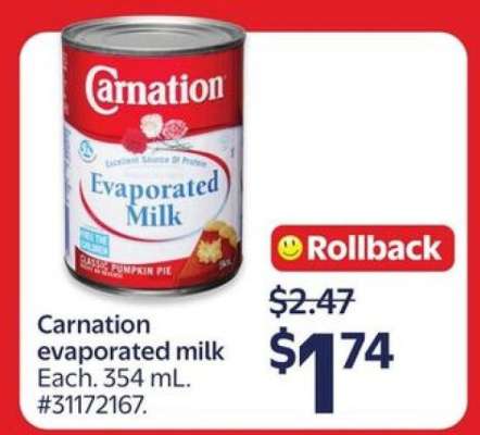 CARNATION EVAPORATED MILK
