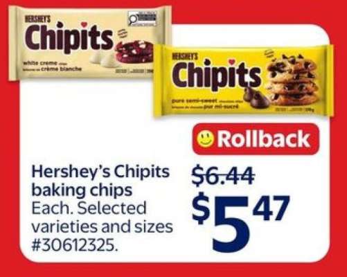 Hershey’s Chipits baking chips