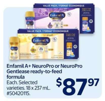 Enfamil A+ NeuroPro or NeuroPro Gentlease Ready to Feed Formula