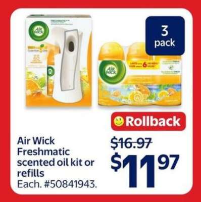 Air Wick Freshmatic scented oil kit or refills