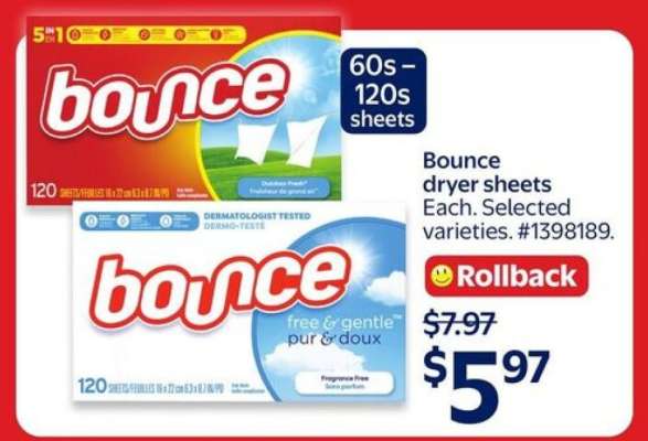 BOUNCE DRYER SHEETS