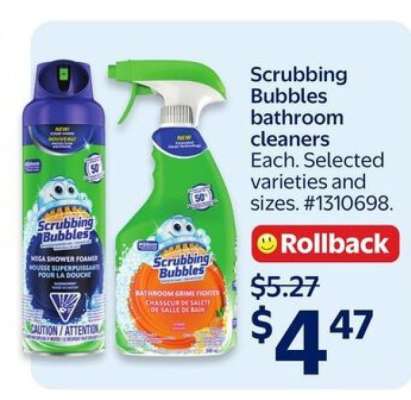 Scrubbing Bubbles Bathroom Cleaners