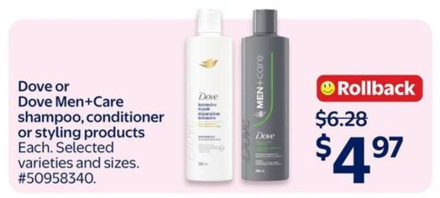 Dove or Dove Men+Care Products
