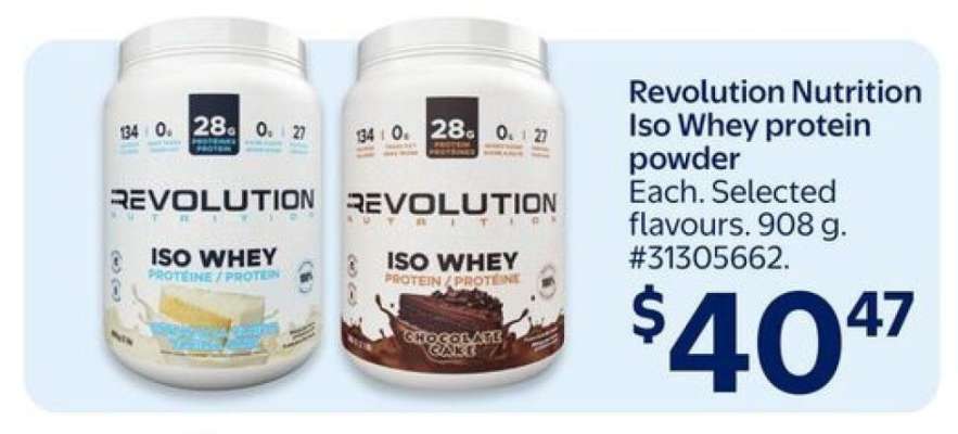 Revolution Nutrition iso whey protein powder