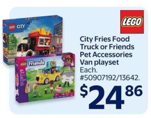 City Fries Food Truck or Friends Pet Accessories Van playset