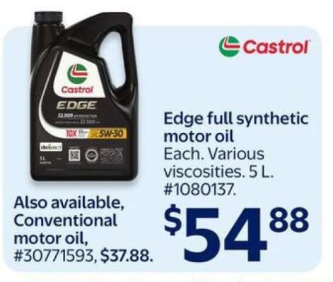 Castrol Edge Full Synthetic Motor Oil