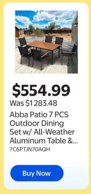 Abba Patio 7 PCS Outdoor Dining Set