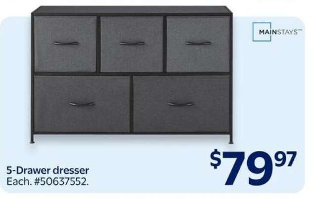 5-Drawer Dresser
