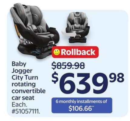 Baby Jogger City Turn rotating convertible car seat