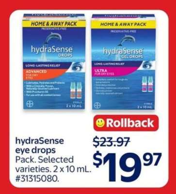 HYDRASENSE EYE DROPS