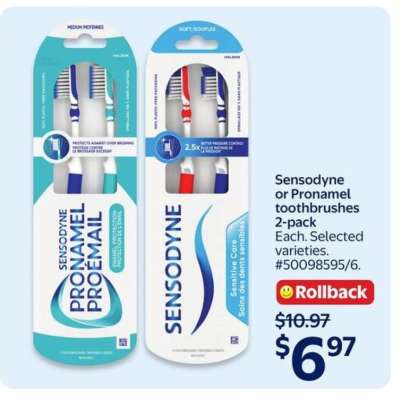Sensodyne or Pronamel toothbrushes 2-pack