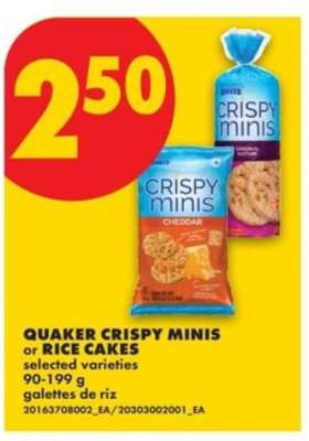 QUAKER CRISPY MINIS or RICE CAKES