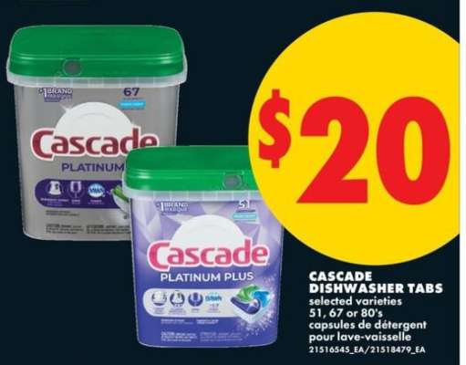 Cascade Dishwasher Tabs