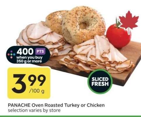 PANACHE Oven Roasted Turkey or Chicken