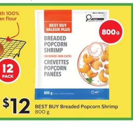 BEST BUY Breaded Popcorn Shrimp 800 g