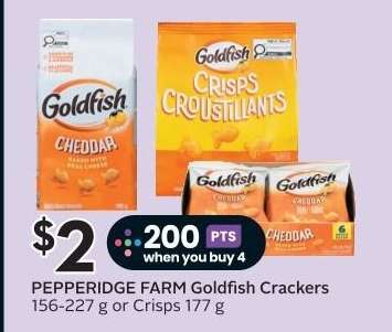 PEPPERIDGE FARM GOLDFISH CRACKERS